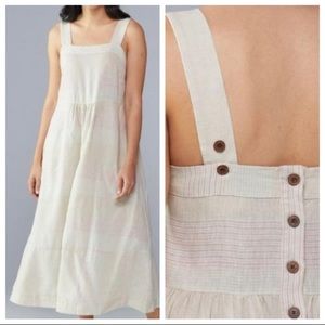 Patagonia Ankle Length Hemp Natural Fiber Neutral Boho Maxi Dress